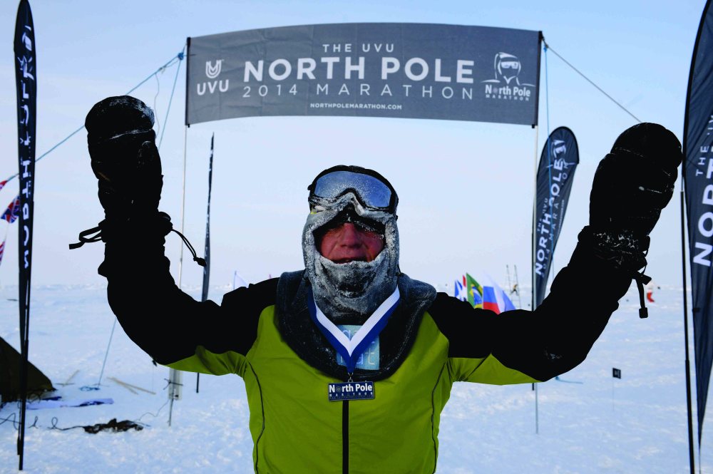 The North Pole marathon 2014. No free use!